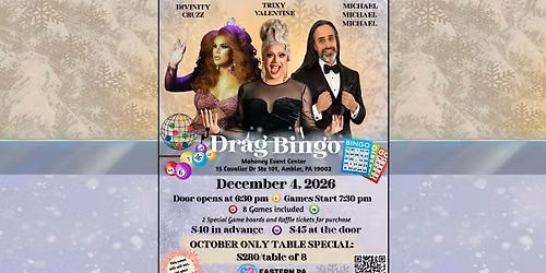 Holiday Drag Bingo