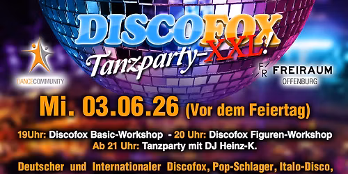 DISCOFOX TANZPARTY XXL im FREIRAUM Offenburg