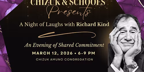 Chizuk & Schools Presents: A Night of Laughs with Richard Kind
