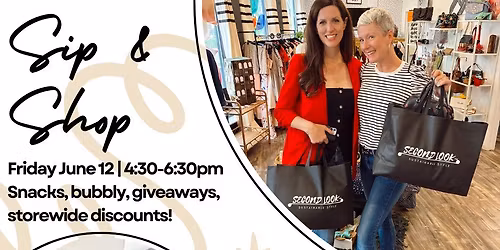 Sip and Shop at Second Look Boutique