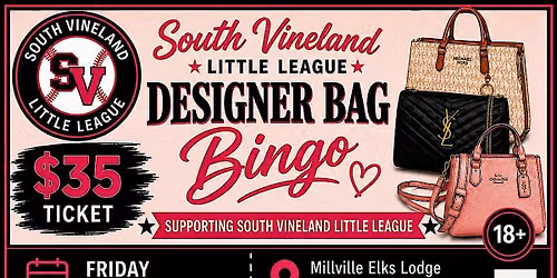 South Vineland Little League Designer Bag Bingo