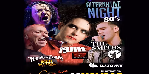 21 de Novembro TRIBUTO TEARS FOR FEARS - THE CURE - THE SMITHS na Mister Rock SP