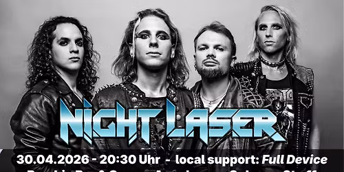 Night Laser live im Bombig | local suport: Full Device