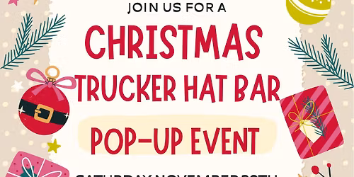 Christmas Trucker Hat Bar Pop-Up