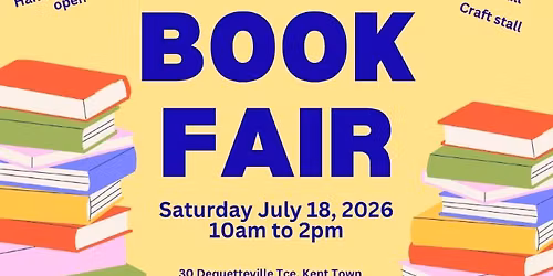 2026 SACWA Adelaide Branch Book Fair