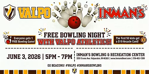 Free Bowling Night with Valpo Athletics!