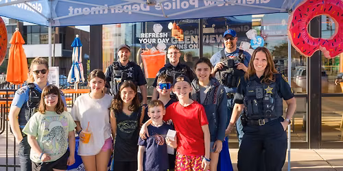 Glenview Cop on a Rooftop for Special Olympics!
