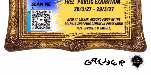 The Raw Wall Collective Exhibition at The Gather Space inside Poole Dolphin Center 