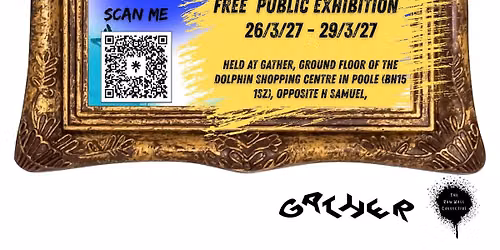 The Raw Wall Collective Exhibition at The Gather Space inside Poole Dolphin Center 