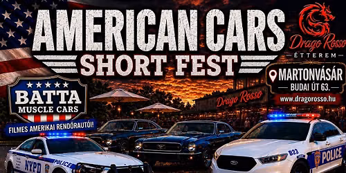 AMERICAN CARS SHORT FEST a DRAGO ROSSO-ban