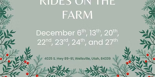 Holiday Sleigh Rides on the Farm