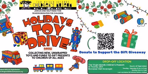 Holidays Toy Drive at the Virgin Islands Children's Museum