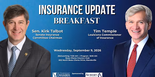 Insurance Update Breakfast with Insurance Commissioner Tim Temple