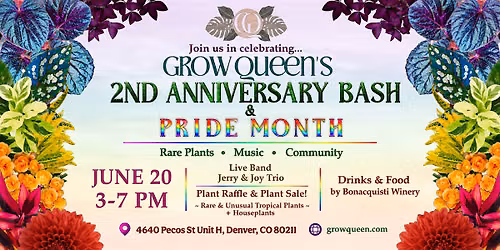 Grow Queen's 2nd Anniversary Bash