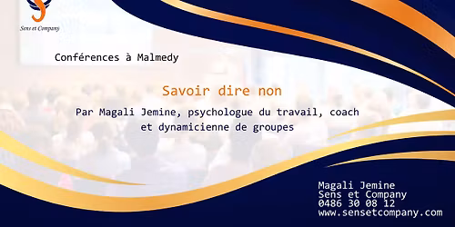 Conf\u00e9rence : Savoir dire non