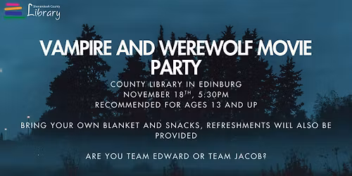 Vampires and Werewolves Movie Party
