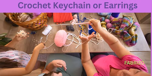 Crochet Keychain or Earrings