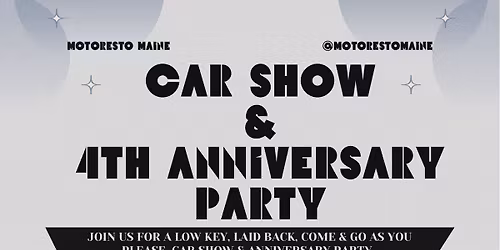 Car Show and Anniversary Party