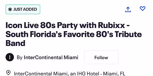 Rubixx at the InterContinental Miami