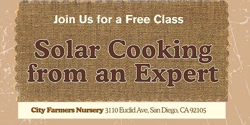 Solar Cooking With a Legend