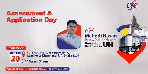 University of Hertfordshire Assessment and Application Day in Dhaka