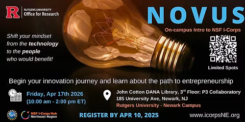 Novus I-Corps Program at Rutgers-Newark