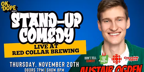 OK, DOPE Presents Alistair Ogden Live at Red Collar Brewing!