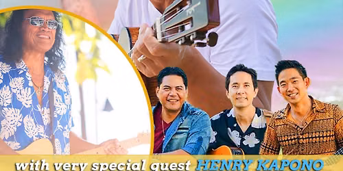 Jake Shimabukuro's Tradewinds & Rainbows Tour w\/ very special guest Henry Kapono and ft. Pure Heart