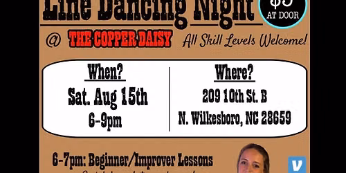 Line Dancing @ The Copper Daisy - N.Wilkesboro 8\/15