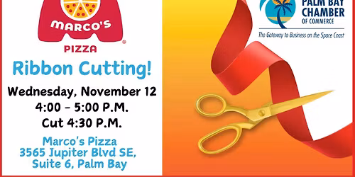 Marco's Pizza Palm Bay Ribbon Cutting!