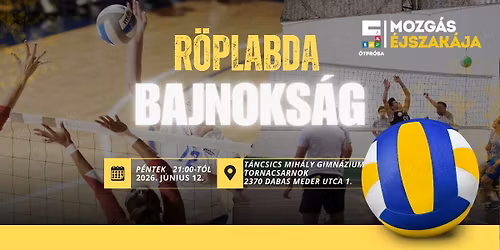 R\u00f6plabda Bajnoks\u00e1g Dabason a Mozg\u00e1s \u00c9jszak\u00e1j\u00e1n  2026