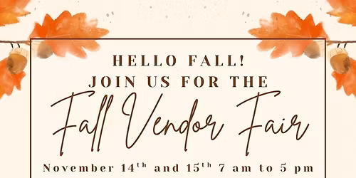 Fall Vendor Fair