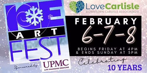 Downtown Carlisle Ice Art Fest 2026