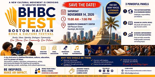 Boston Haitian Book & Culture Festival (BHBC Fest) 2026