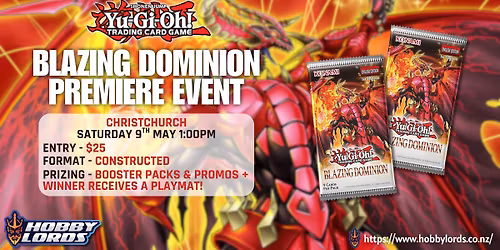 Yu-Gi-Oh - Blazing Dominion Premiere Event!