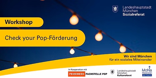 Workshop x MoNa: Check your Pop-F\u00f6rderung
