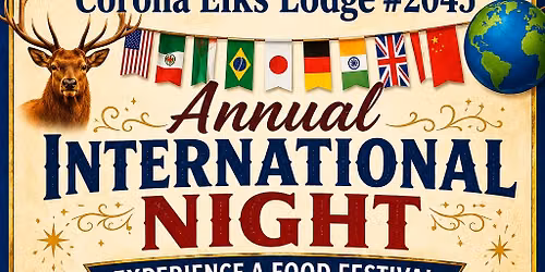 Elks International Night 6\/20 4pm