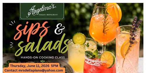 Sips & Salads Hands-On Cooking Class