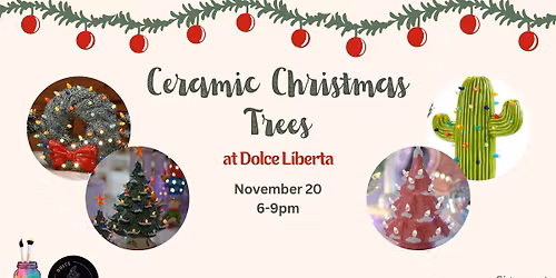 Ceramic Christmas Trees at Dolce Liberta