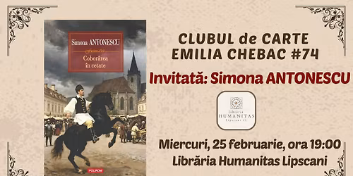 Clubul de carte Emilia Chebac #74