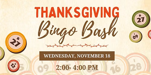 Thanksgiving Bingo Bash
