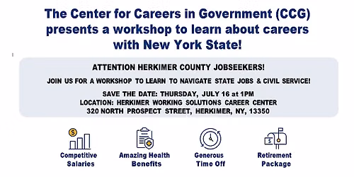 Herkimer Workshop: Learn about Civil Service Careers and NY HELPS