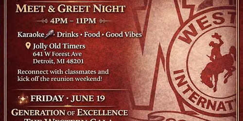 Detroit Western 3 Day All Class Reunion 