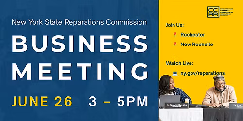 Reparations Commission: Business Meeting — New Rochelle