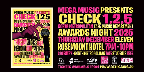 Check 1,2, 5 North Metropolitan TAFE Music Department Awards Night