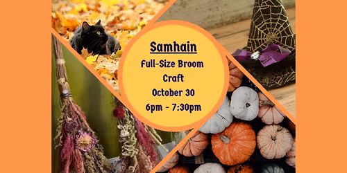 Samhain - Full-Size Broom Craft Workshop