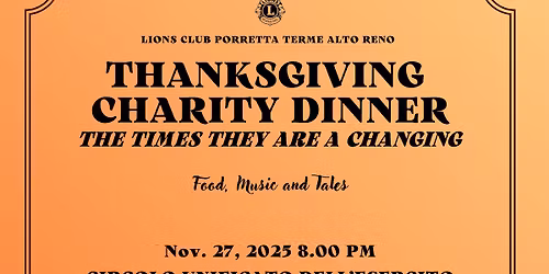 THANKSGIVING  CHARITY DINNER 2025