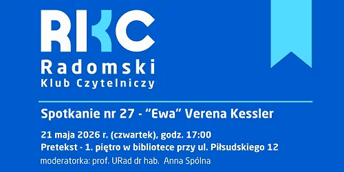 Spotkanie Radomskiego Klubu Czytelniczego - "Ewa" Verena Kessler