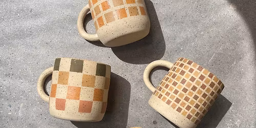 Paint your own Checker Mug Class