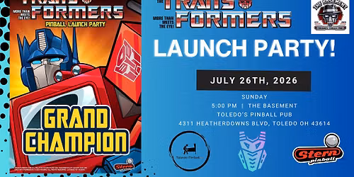 The Basement - Transformers Pinball Launch Party - Stern Army - Toledo Pinball